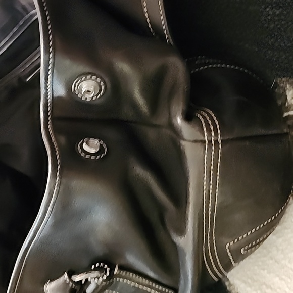 VINTAGE COACH Black Satchel - Picture 12 of 17